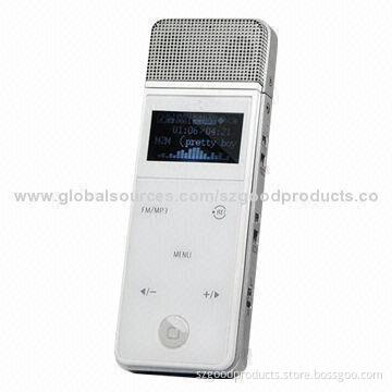 MP3 Player, Karaoke Microphone, Supports FM Radio/Voice Record/U-disk and More/Multi-point Function